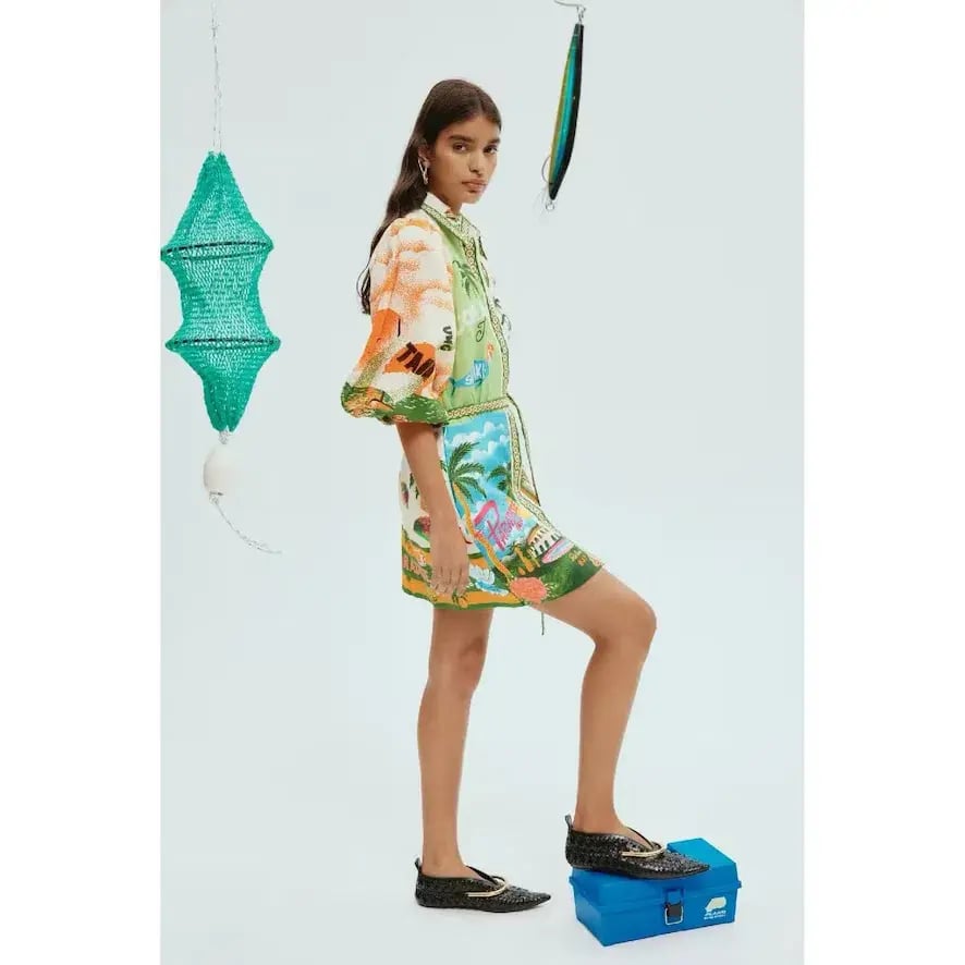 Alemias Paradiso Mini Dress in Multi Size AU 12 photo 2