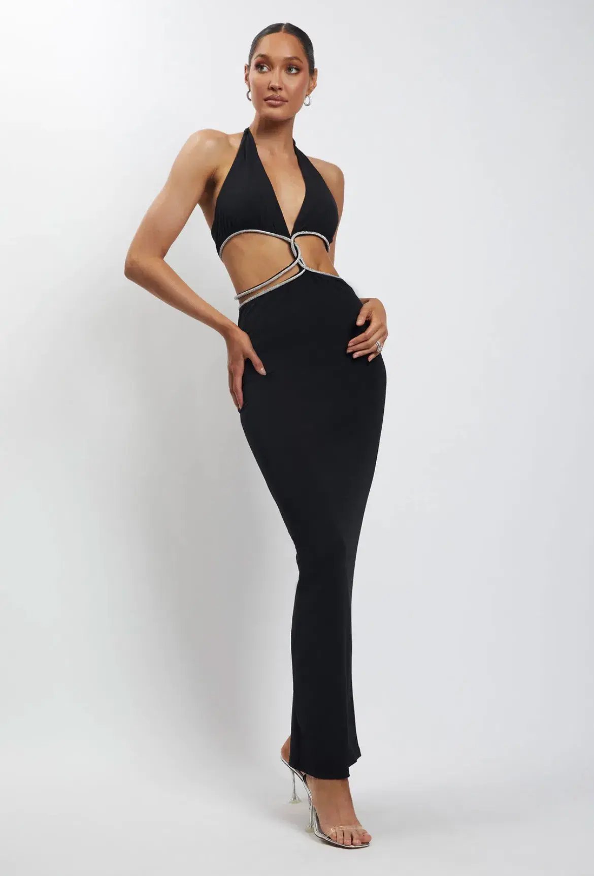 Meshki Nicha Dress Black Size 8 photo 2