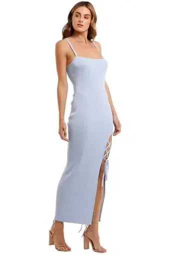 Bec & Bridge Lola Midi Dress Sky Blue Size 6 photo 3