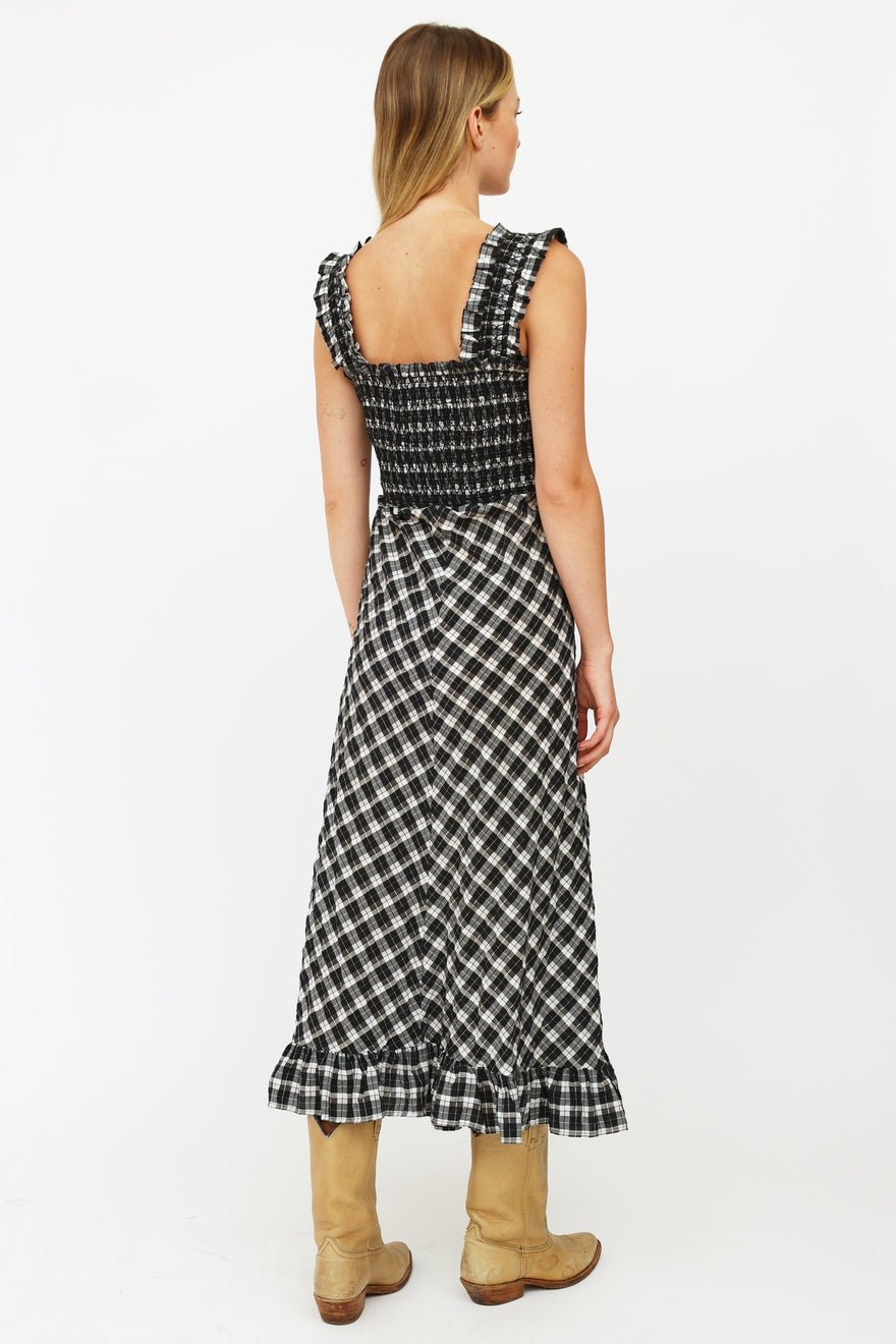 Ganni Seersucker Check Dress photo 3