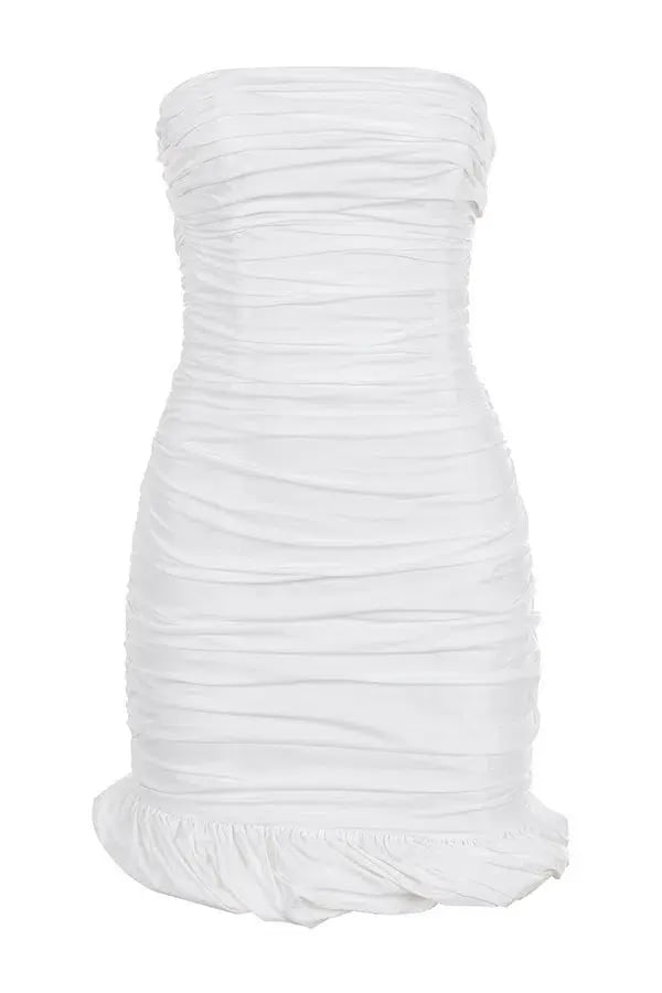 House of CB Rema Mini Dress White Size M Au 10 photo 5