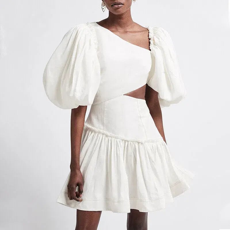 Aje Chateau Mini Dress Ivory Size 8 photo 2