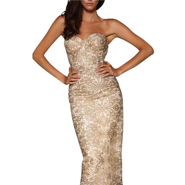 ELLE ZEITOUNE JAYCE GOLD SIZE 6 photo 4