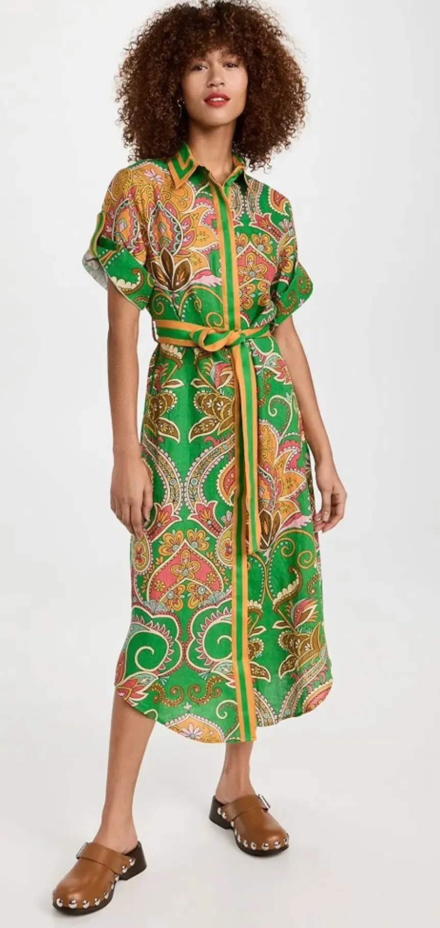 Alémais Marion Shirtdress Green Size 8 photo 4