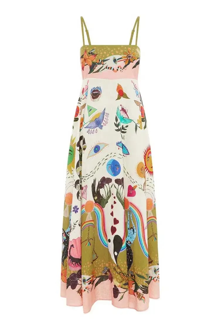 Alemais Evergreen Sundress Print Size 16 photo 4