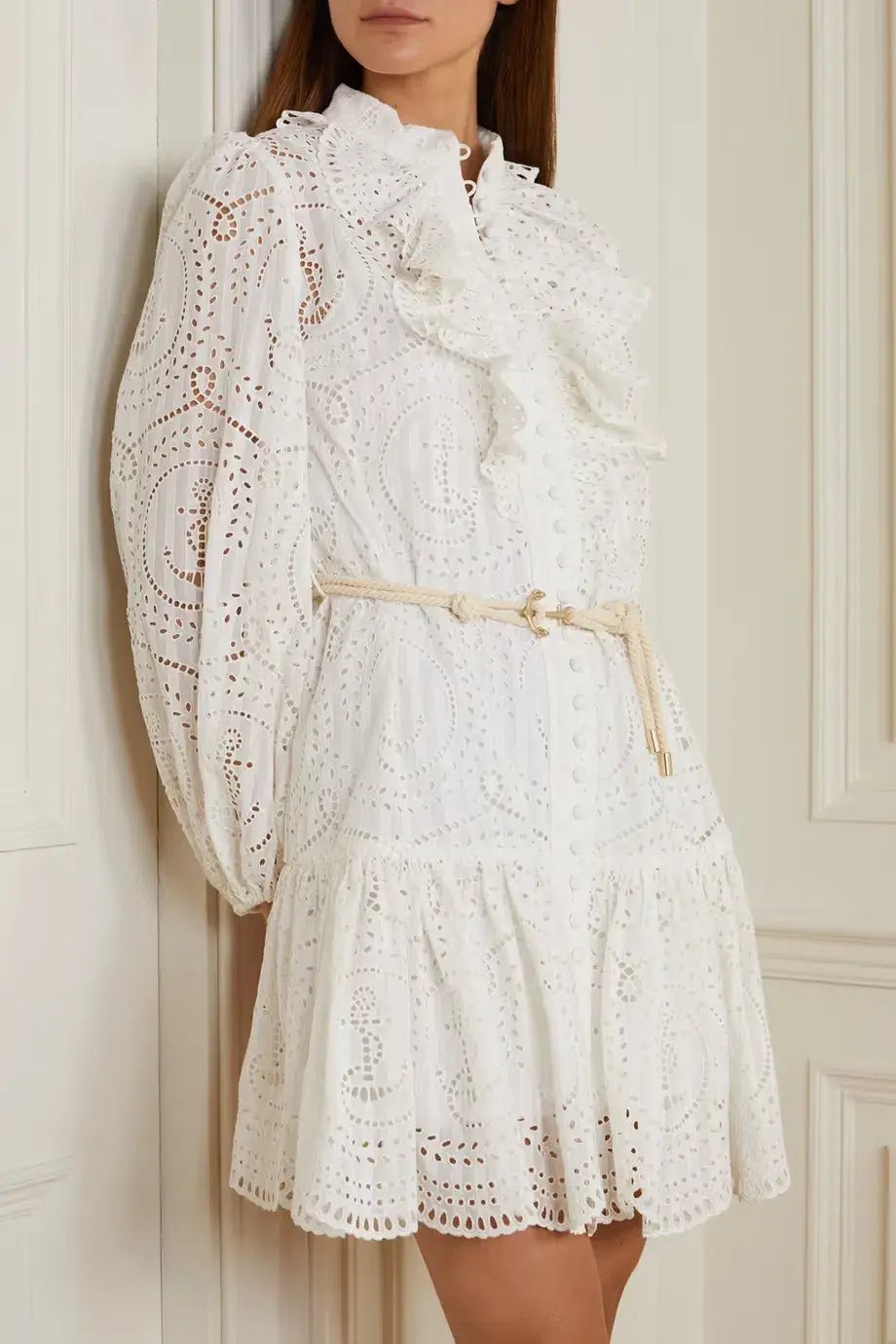 Zimmermann Moonshine Anchor Dress Ivory Size 1 / Au 10 photo 2