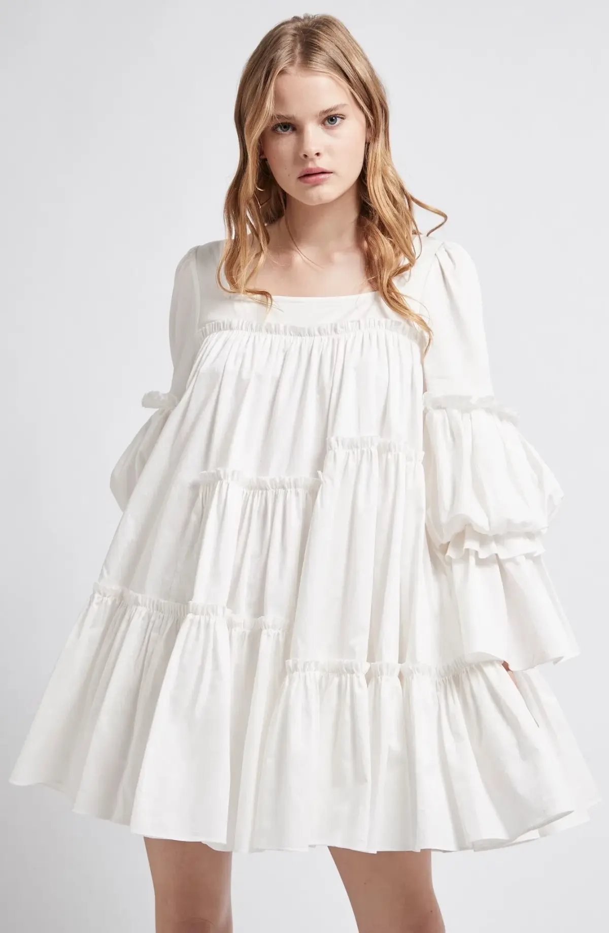 Aje L'Espirit Mini Dress White Size 6 photo 2