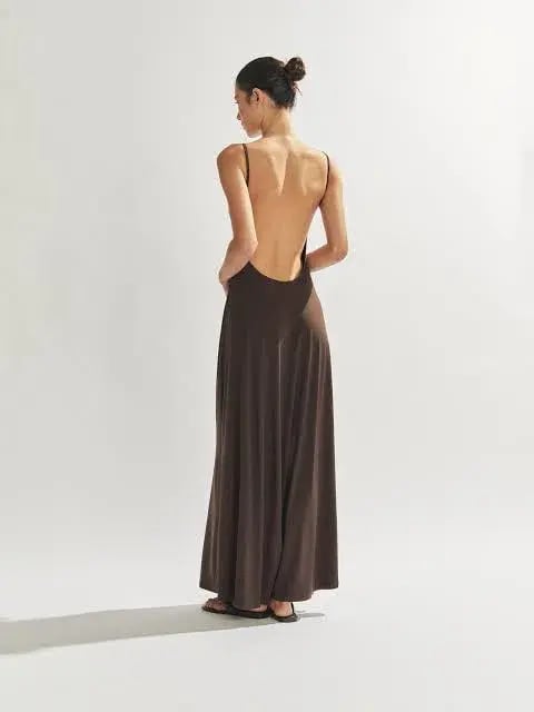 One Mile the Label Sammy Dress Cocoa Brown Size AU 6 photo 2