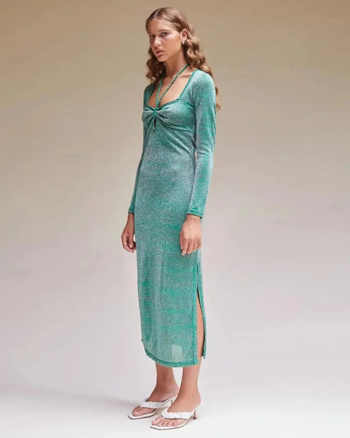 Suboo Aylish Long Sleeve Knit Dress Green Size Small / AU 10 photo 2