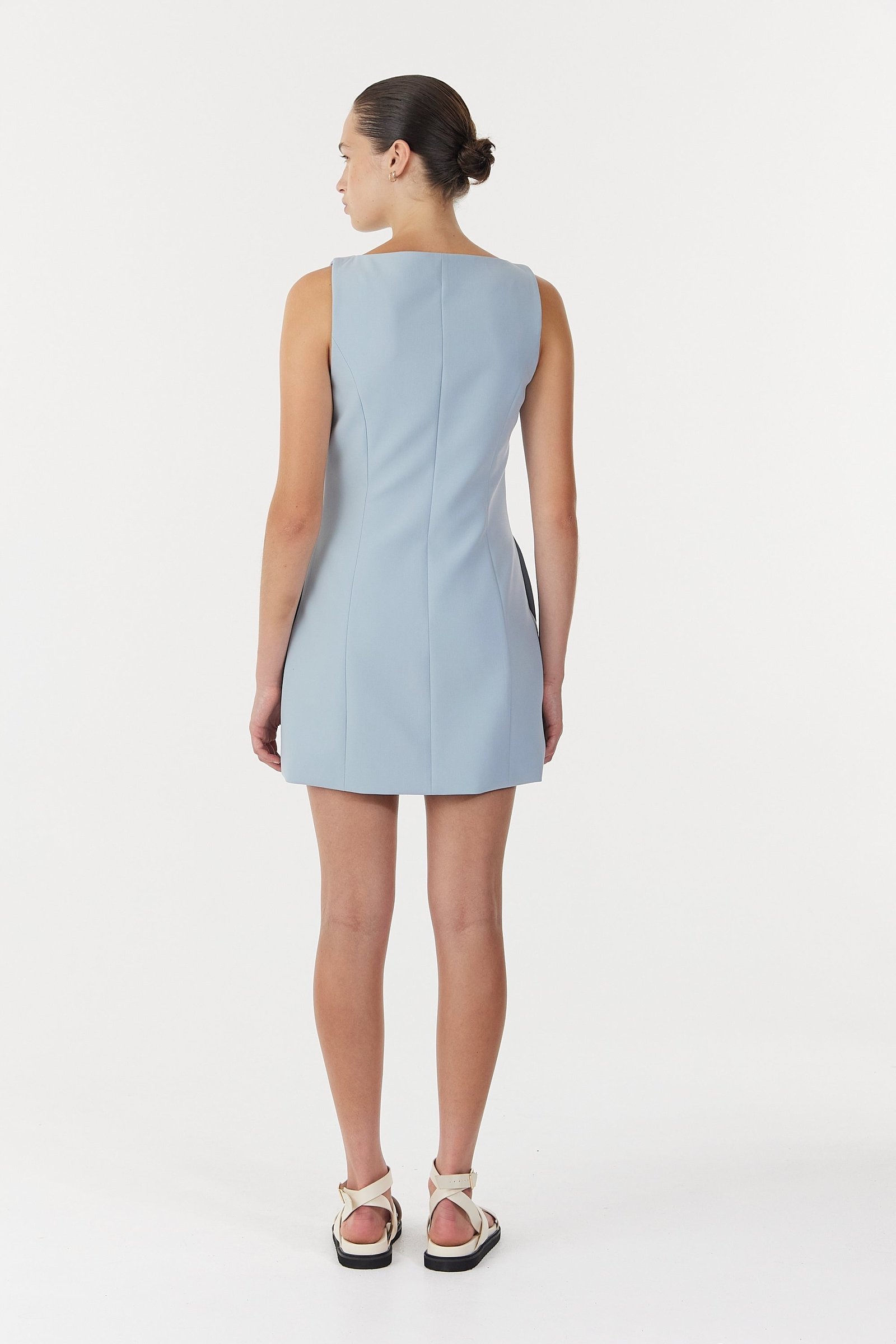 THIRD FORM SKYLINE TAILORED MINI DRESS - POWDER BLUE photo 5