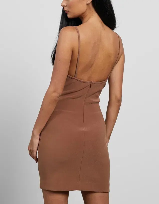 Bec & Bridge Maddison Mini Dress Brown Size 8 photo 3