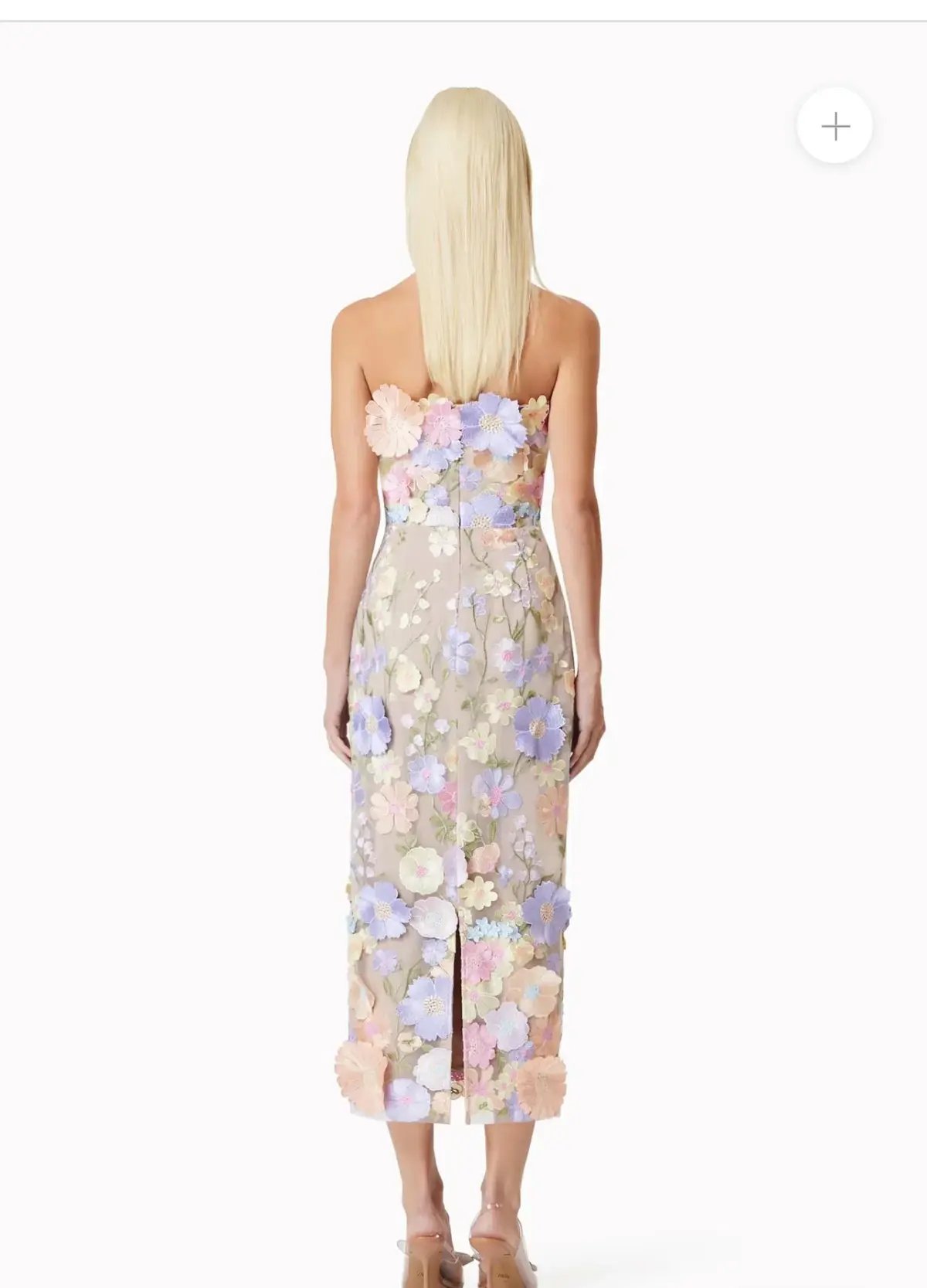 Elliatt Helena Strapless Midi in Purple photo 3