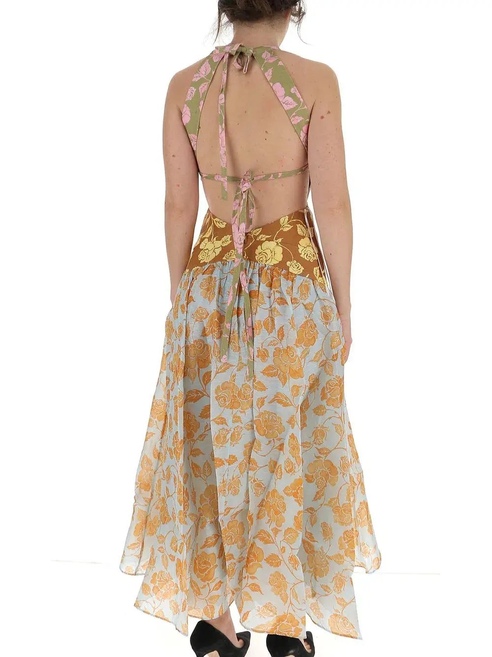 Zimmermann Lovestruck V Neck Midi Dress Print Size 0 photo 3