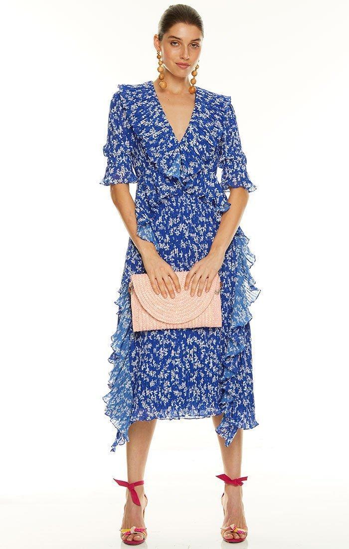 Talulah Mediterranean Minx Midi Dress Blue Size 10 photo 2
