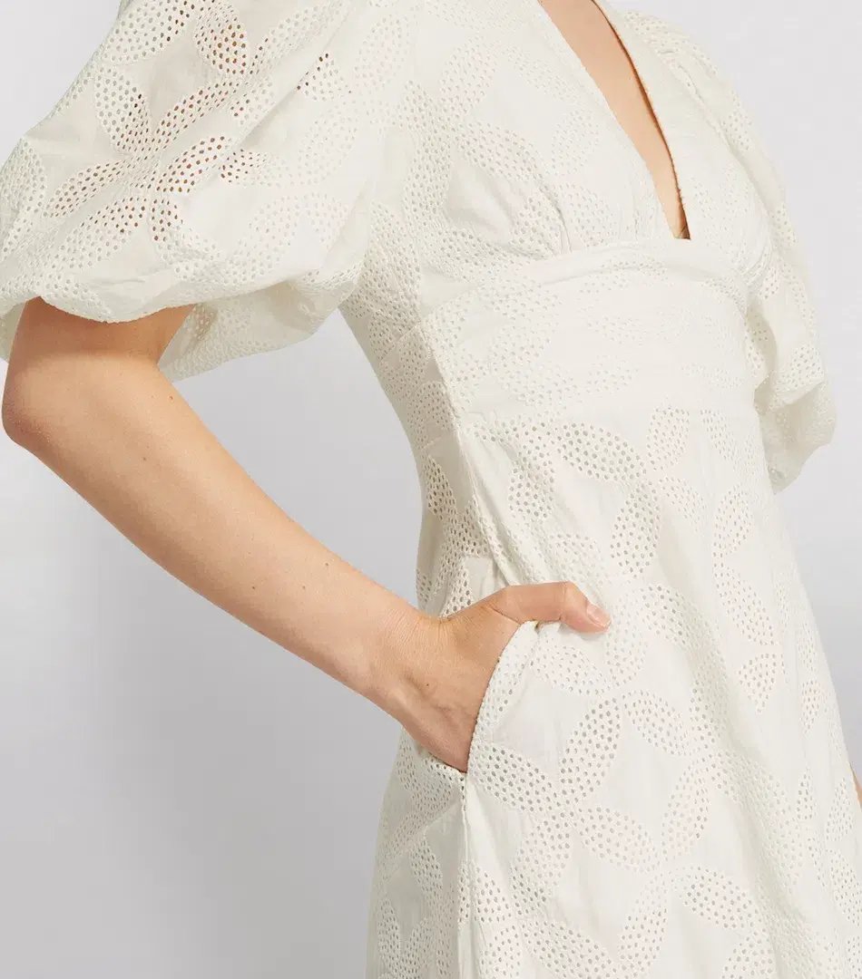 Acler Hamilton Midi Dress in Ivory Size 8 photo 3