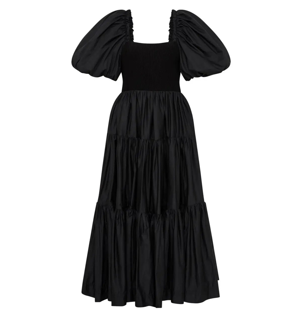 Aje Casa Puff Sleeve Dress in Black Size AU 12 photo 4