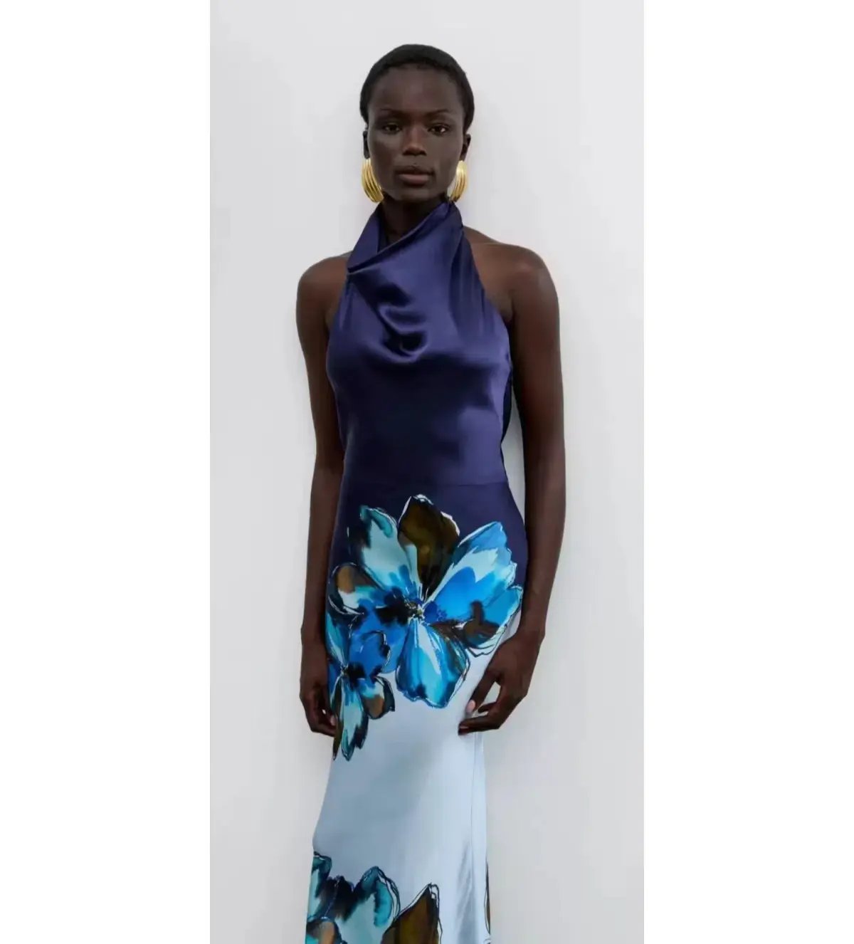 Rebecca Vallance Cyran Maxi Dress Navy Floral Size 8 photo 2