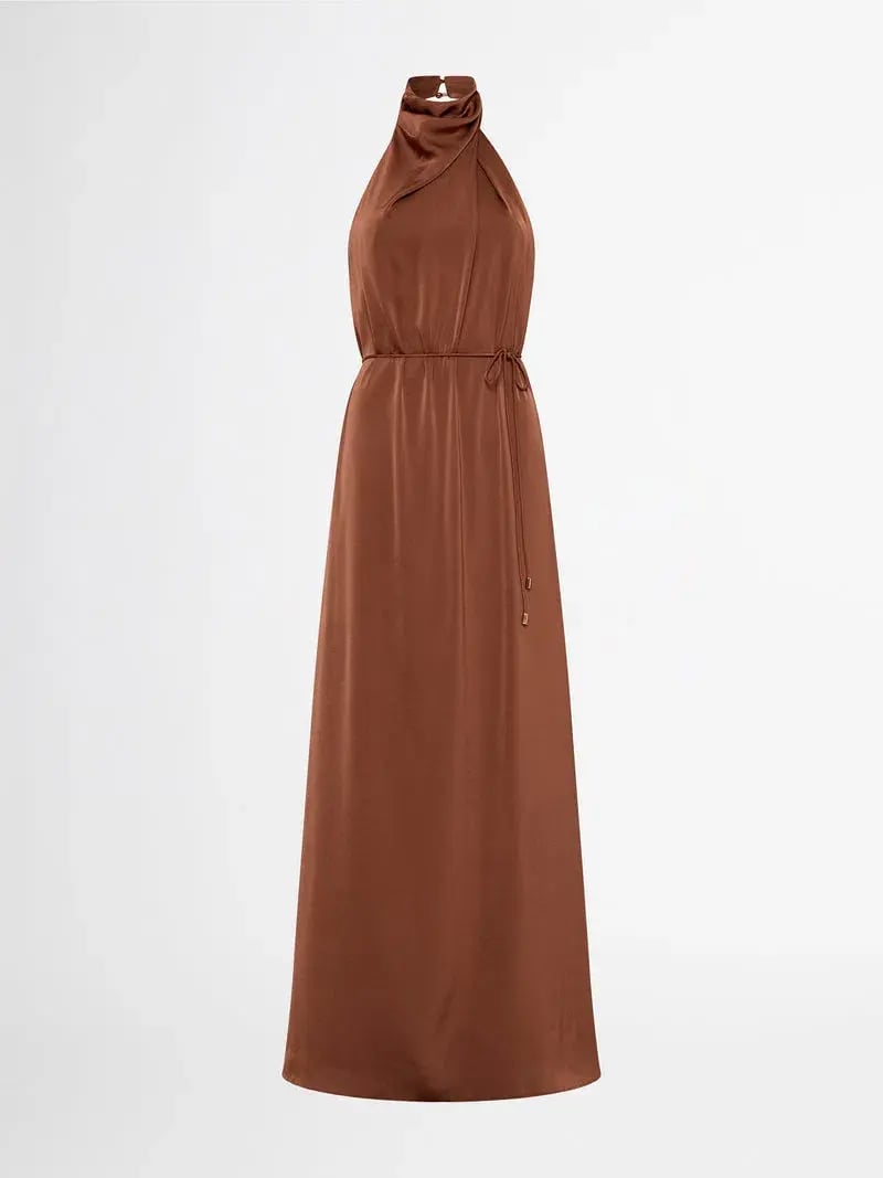 Sheike Destiny Maxi Dress Brown Size 10 photo 3