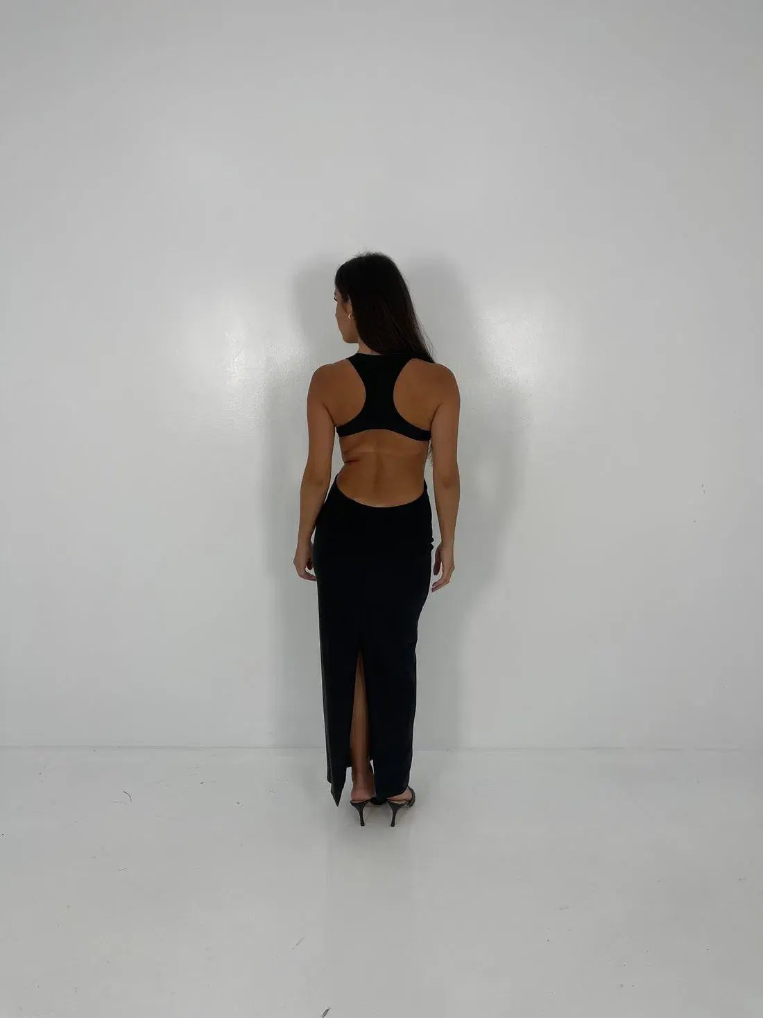 Alexander Wang Logo Maxi Black Size AU 8 photo 3
