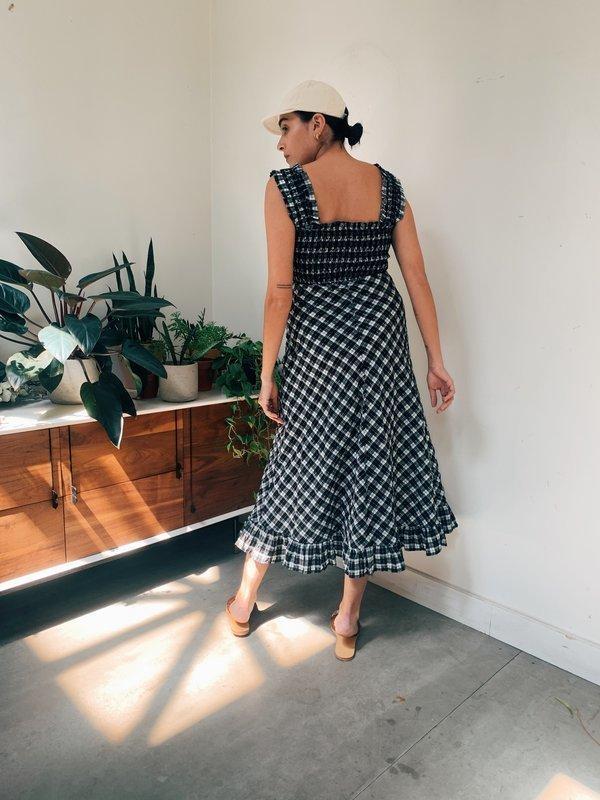 Ganni Seersucker check dress photo 2
