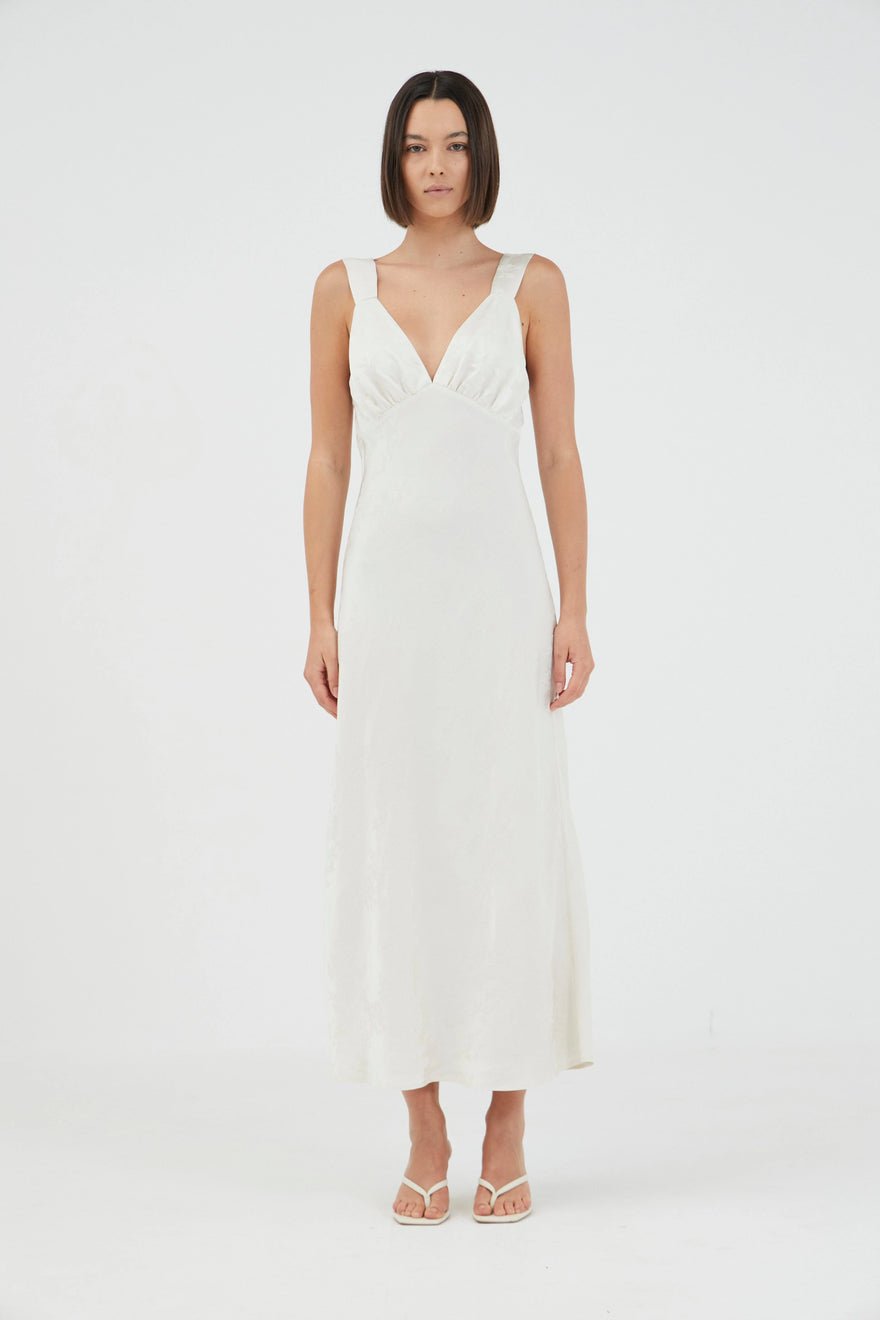 Third Form Oasis Bias Slip Dress | Pearled Ivory photo 2