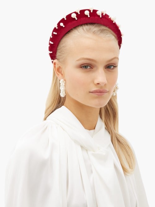 House Of Lafayette Burgundy Lili Headband photo 4