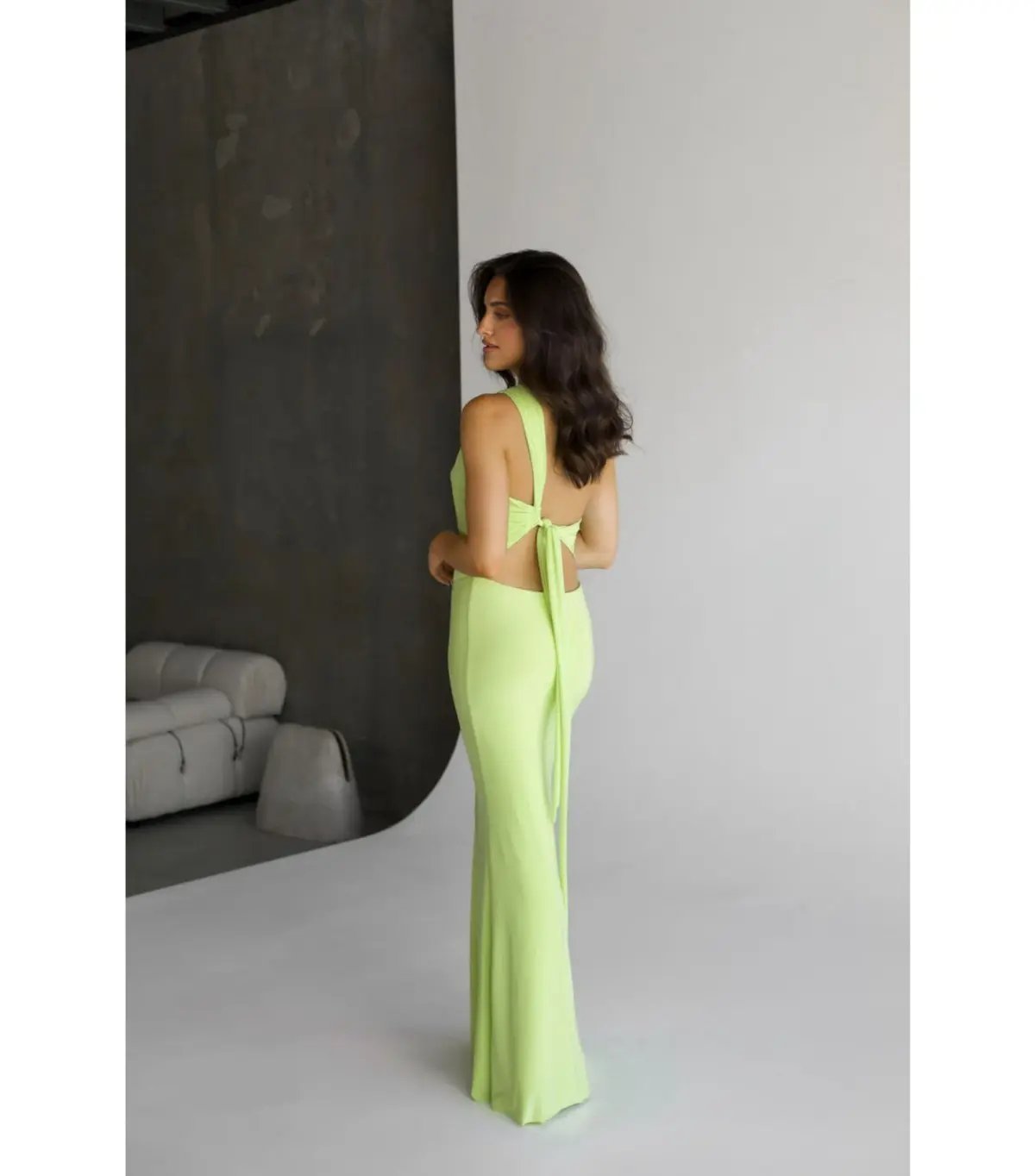 Natalie Rolt Fabienne Gown Citron Size 1 / AU 8 photo 2