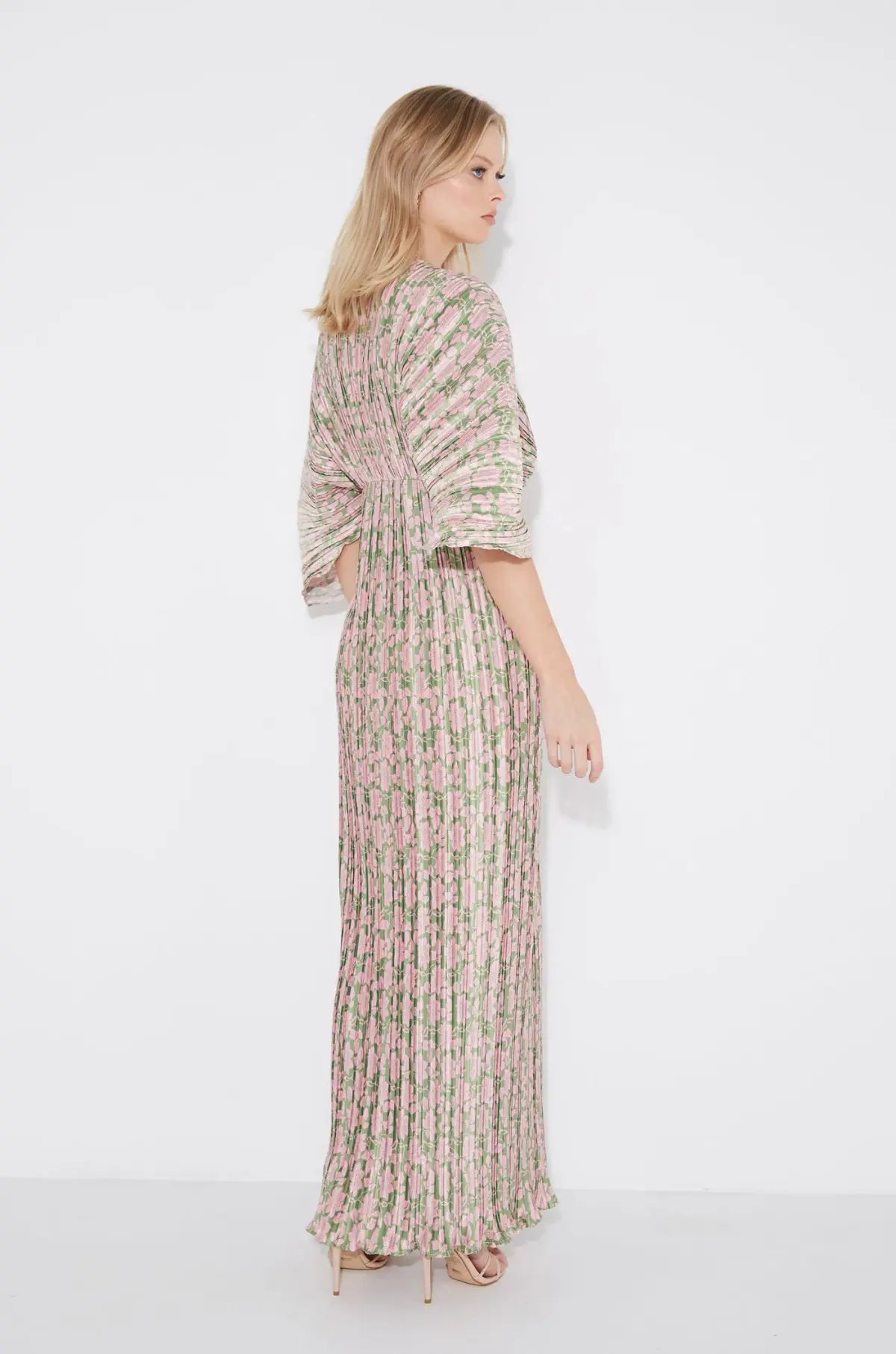 Gianna Forever Dress Olive & Pink Floral Size AU 6 photo 2