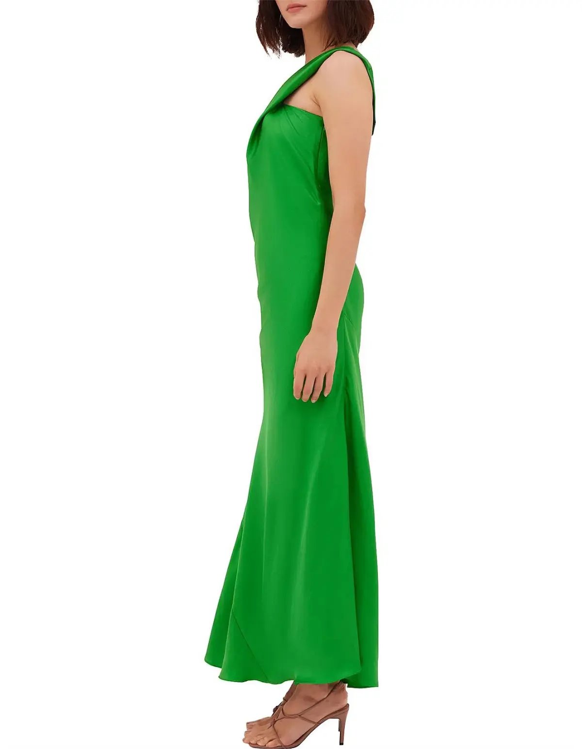 Bianca Spender Vice Silk Gown in Apple Green Size 1 / AU 8 photo 5
