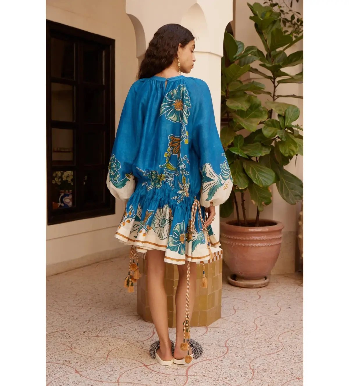 Alemais Luda Mini Dress in Blue Size AU6 photo 3