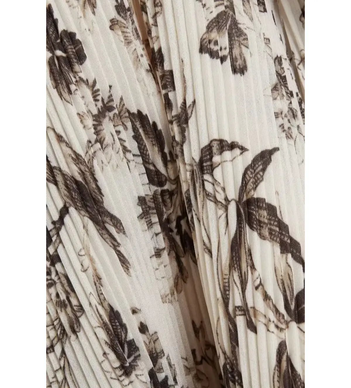 Zimmermann Pleated Printed Organza Bodice Size 1/AU 10 and Midi Skirt Set Size 0/AU 8 in Bird Toile Print photo 4