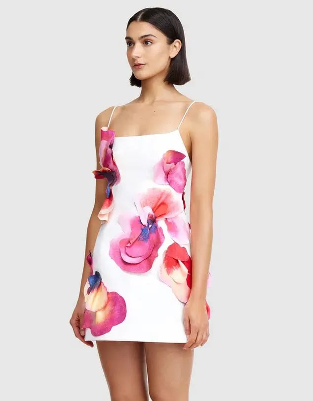 Acler Miltonrise Mini Dress White Floral Size 8 photo 5