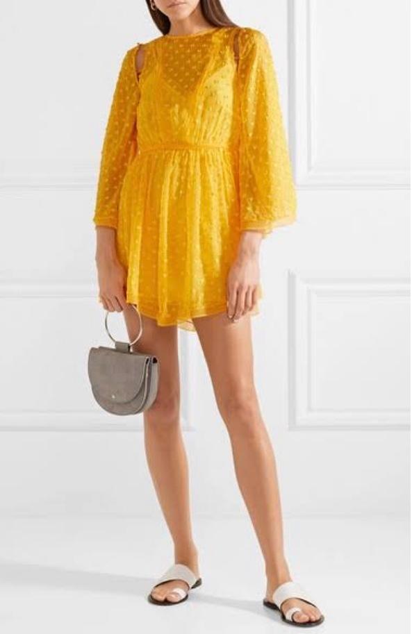 Alice McCall Gidget Mini Dress Yellow Size 12 photo 4