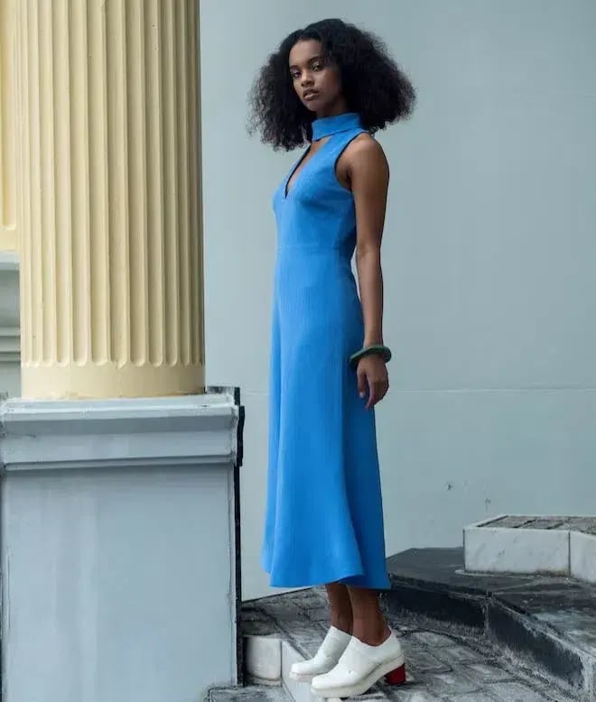 C/Meo Collective First Thing Dress Blue Size 10 photo 2