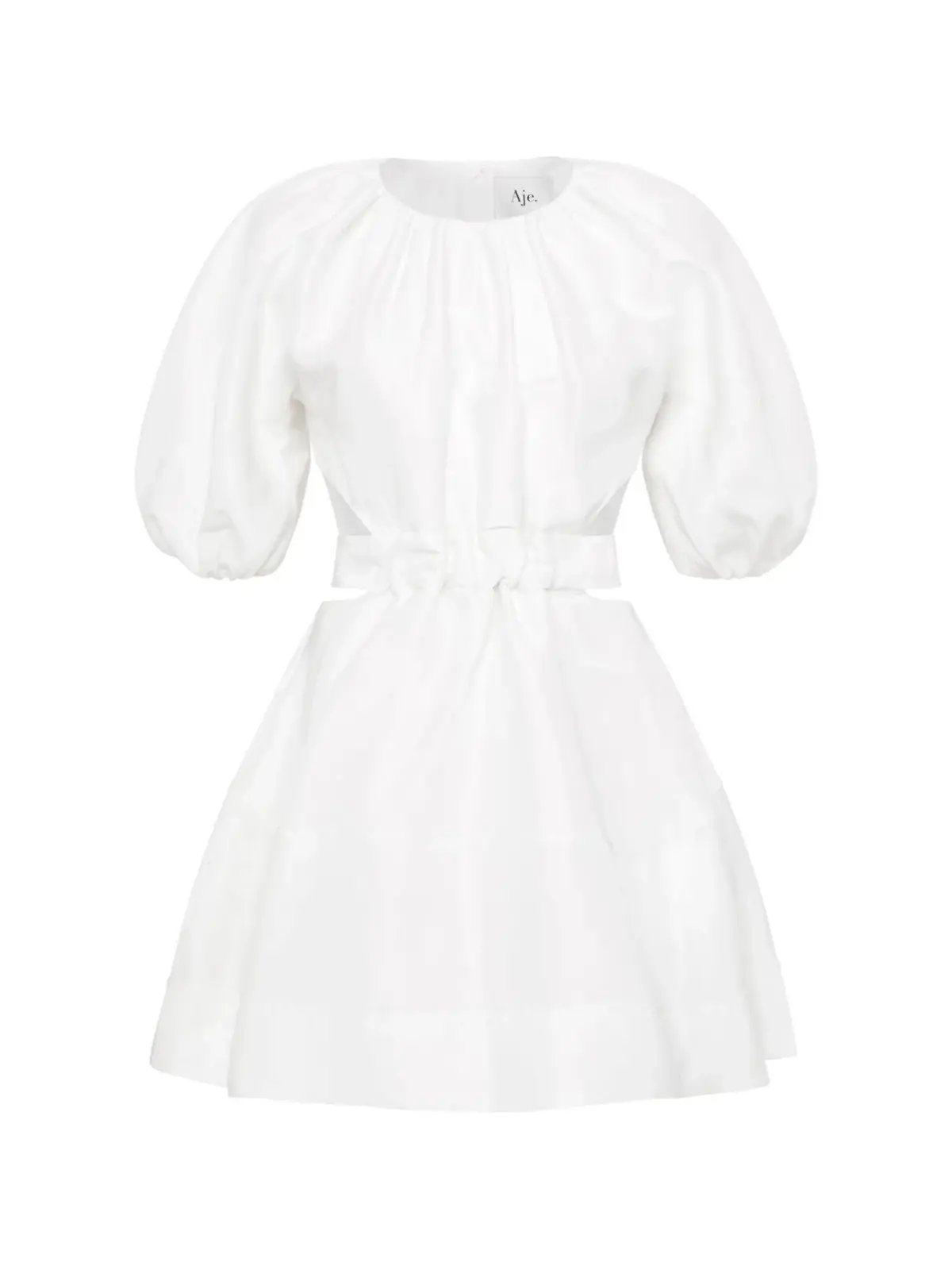 Aje Mimosa Cut Out Mini Dress White Size AU 10 photo 4