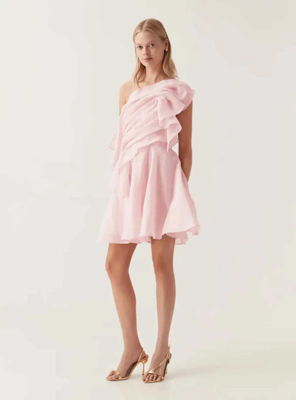 AJE Genesis Mini Dress Soft Pink Size AU 10 photo 2