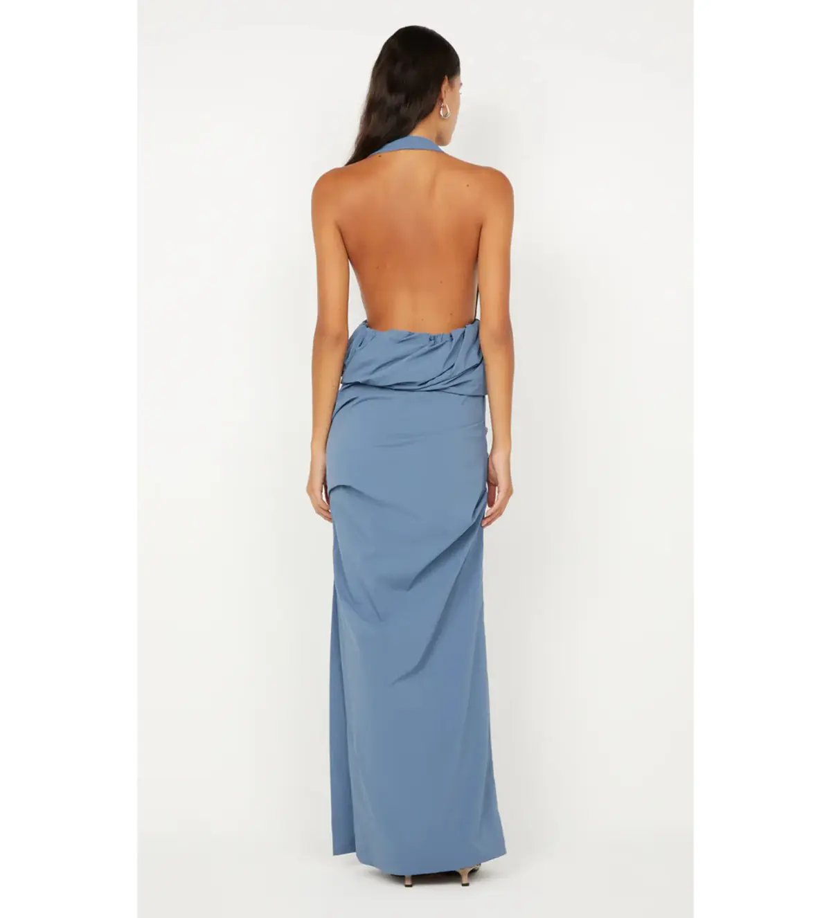 Bec & Bridge Priscilla Bubble Maxi Dress Steel Blue Size 6 photo 3