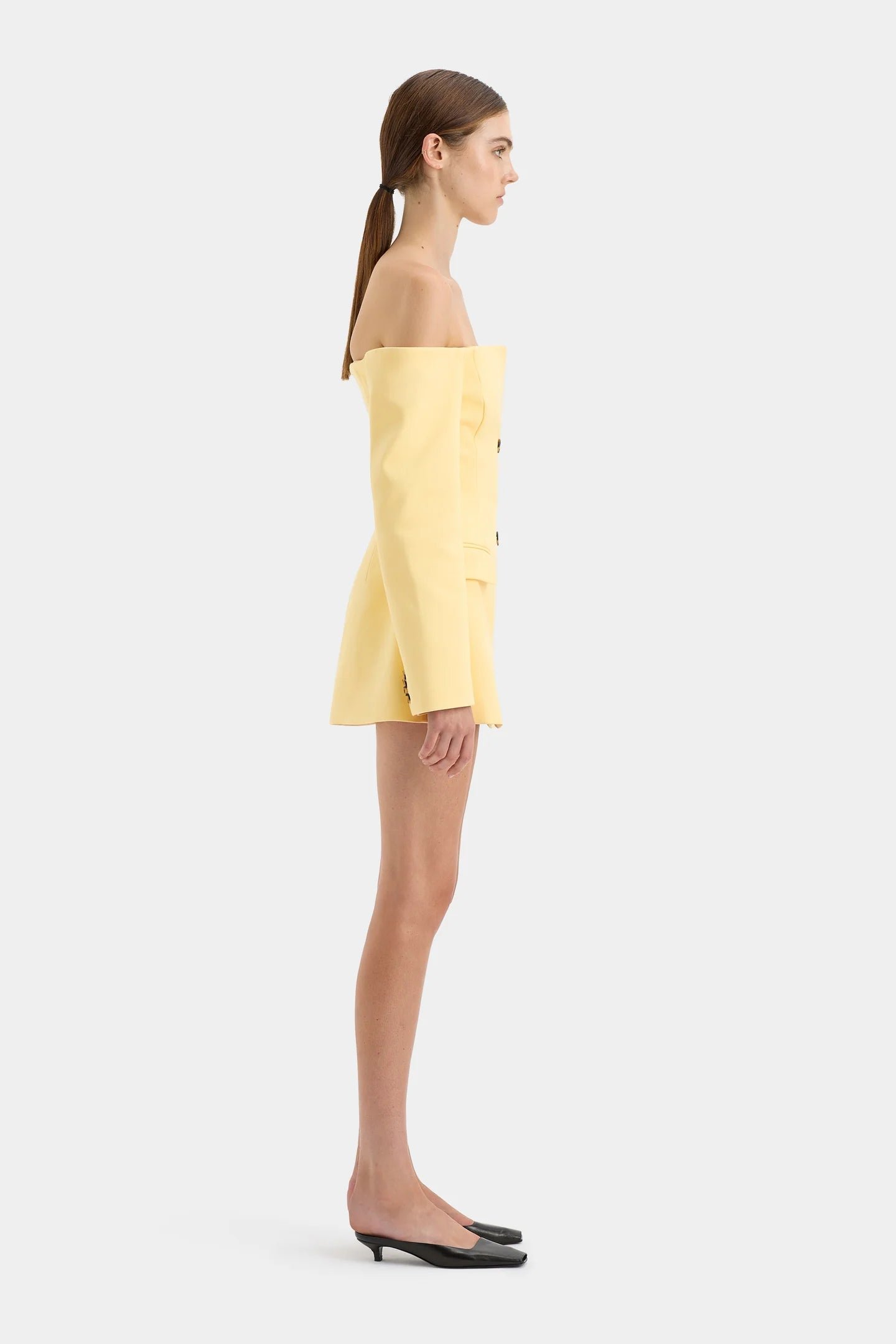 SIR THE LABEL SANDRINE TAILORED MINI DRESS - LIMONE photo 6