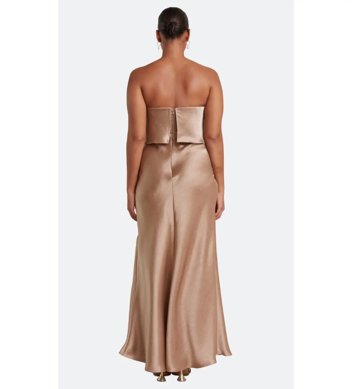 Bec & Bridge The Dreamer Overlay Dress Golden Size 10 photo 2