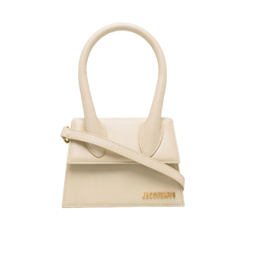 Jacquemus Le Chiquito Moyen Leather Tote - Nude photo 2