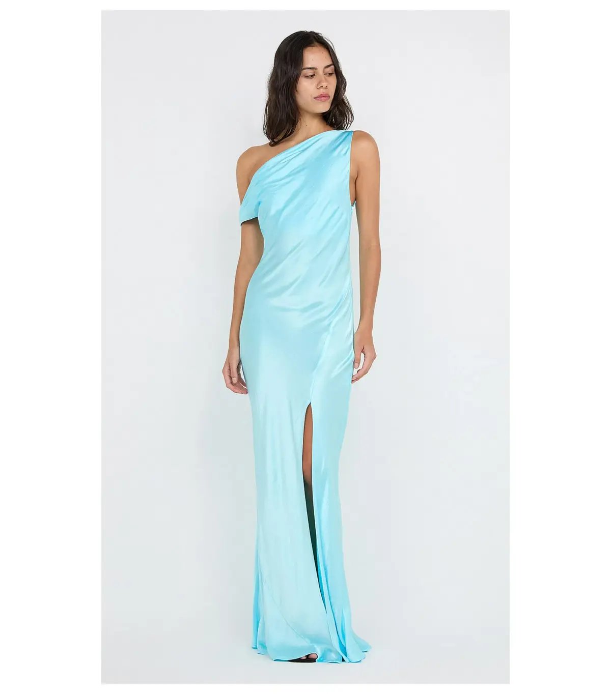 Bec & Bridge Sol Asym Maxi Dress in Turquoise Size AU 8 photo 2