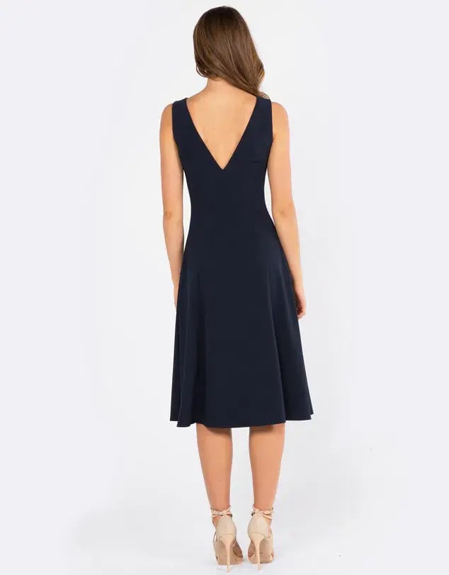 Amelius Magnet Midi Dress Navy Size 10 photo 3