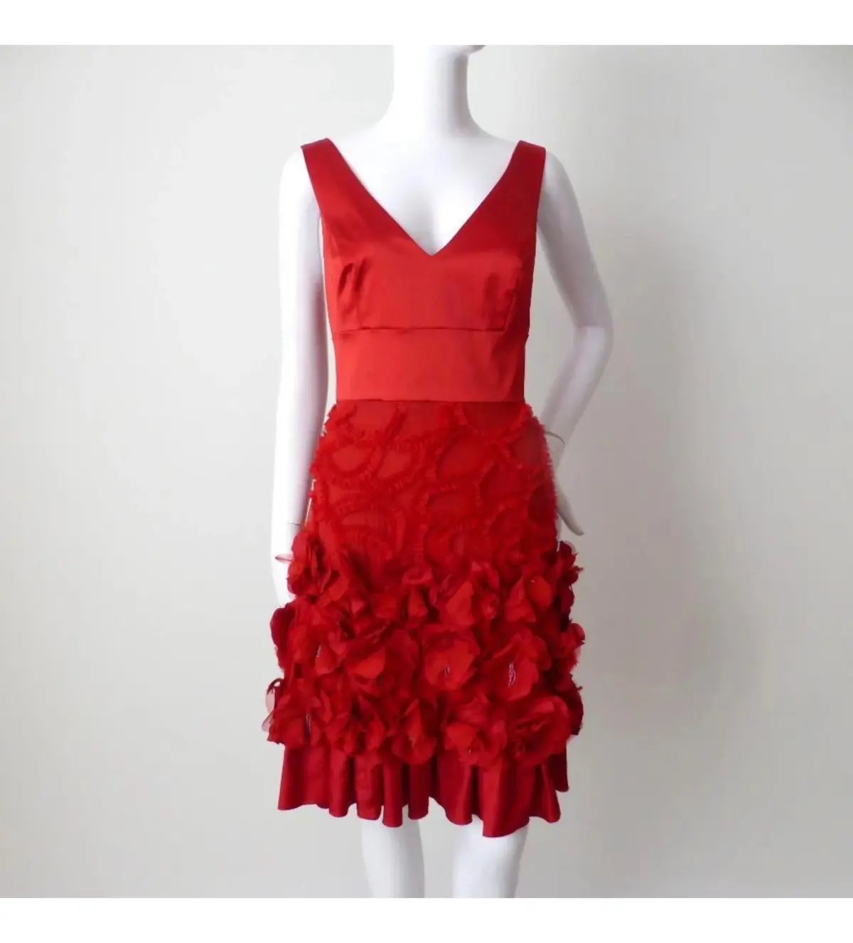 Alannah Hill Kick up a Storm Mini Dress Red Size 8 photo 2