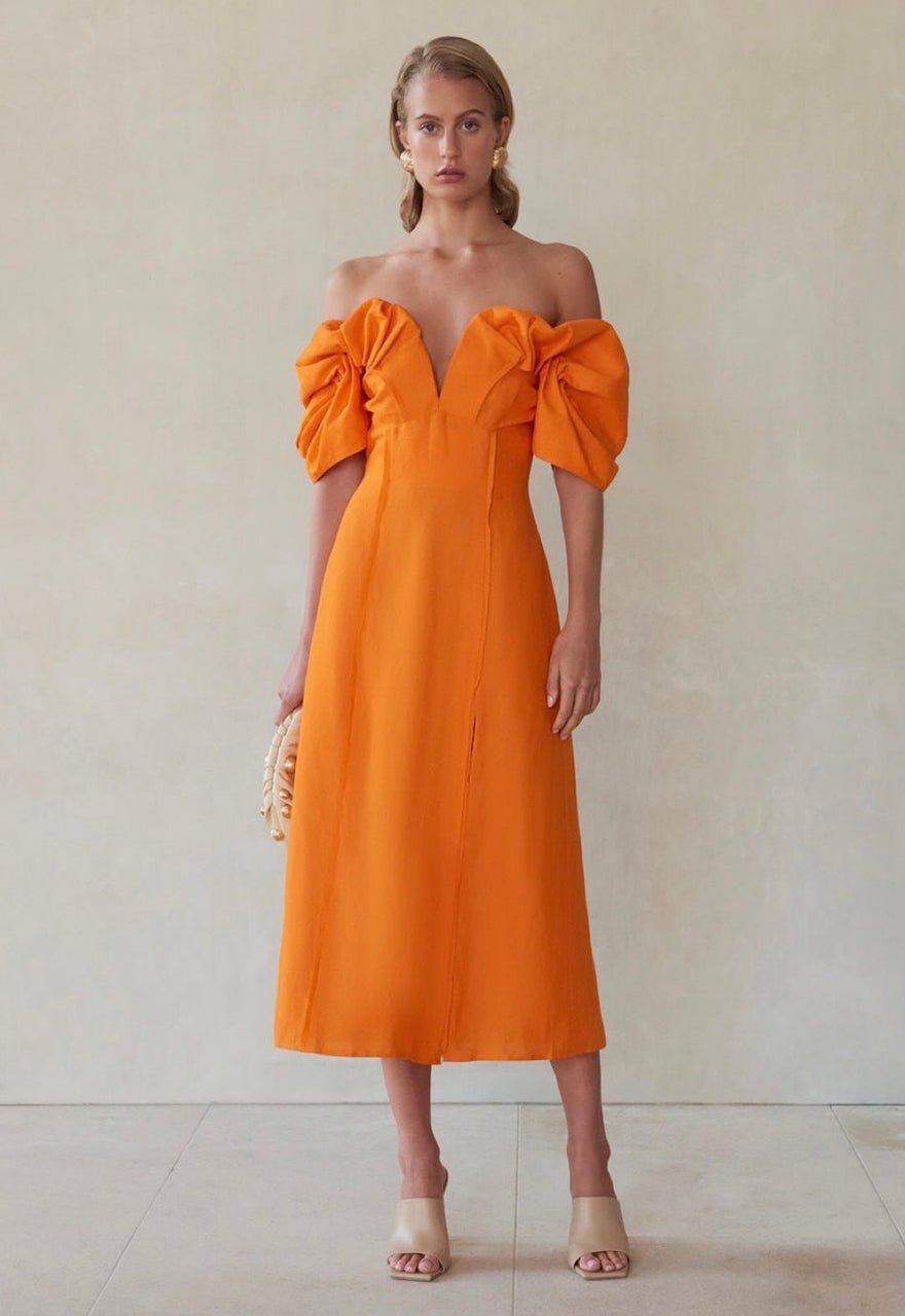 Cult Gaia Muna Off Shoulder Midi Dress photo 2