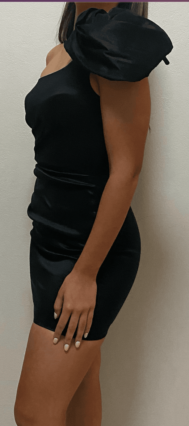 Love Nookie Candice One Shoulder Mini Dress Black Size 10 photo 8