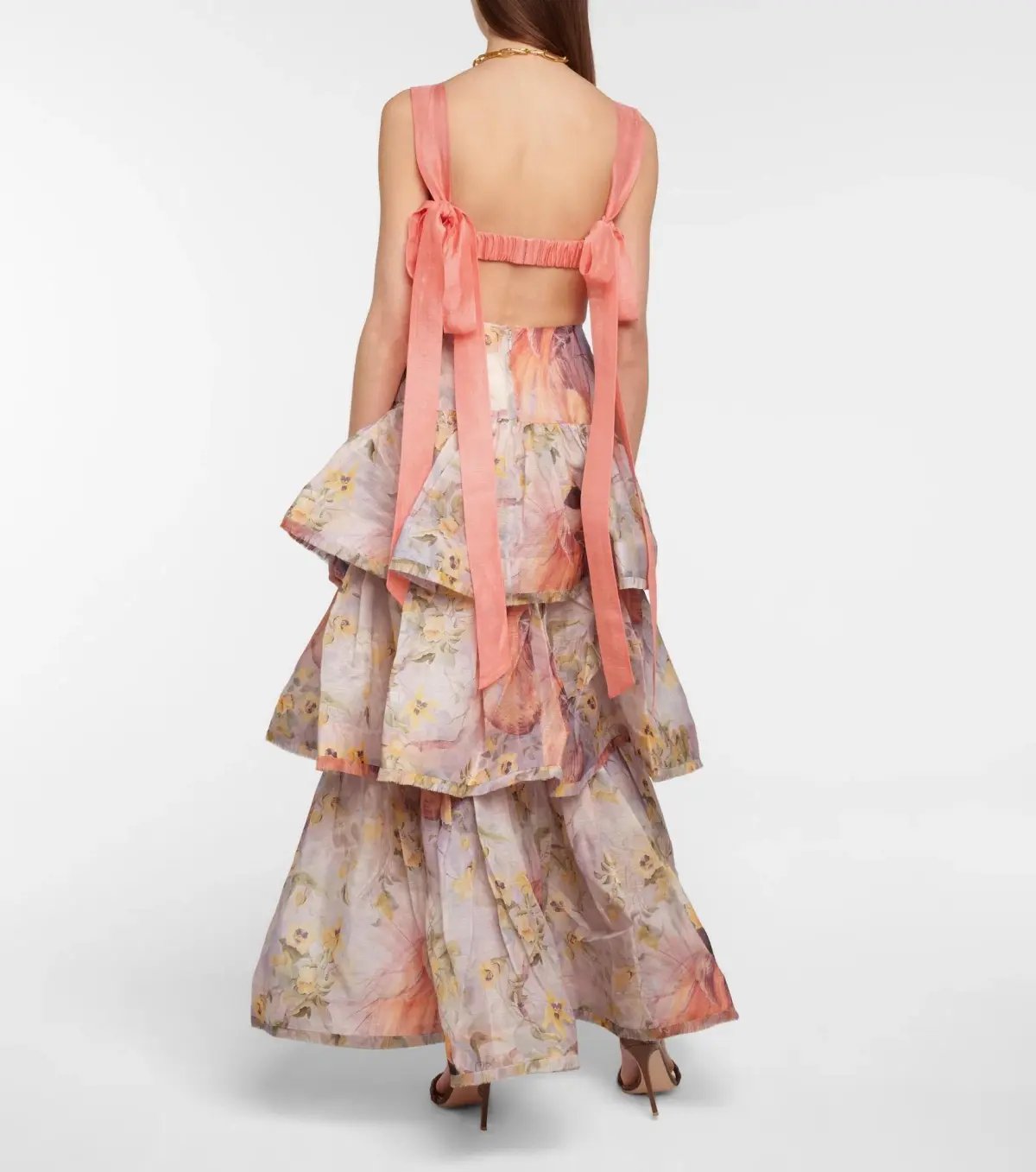 Zimmermann Botanica Frayed Edge Skirt Birds of Paradise Print Size 0 / AU 8 photo 2
