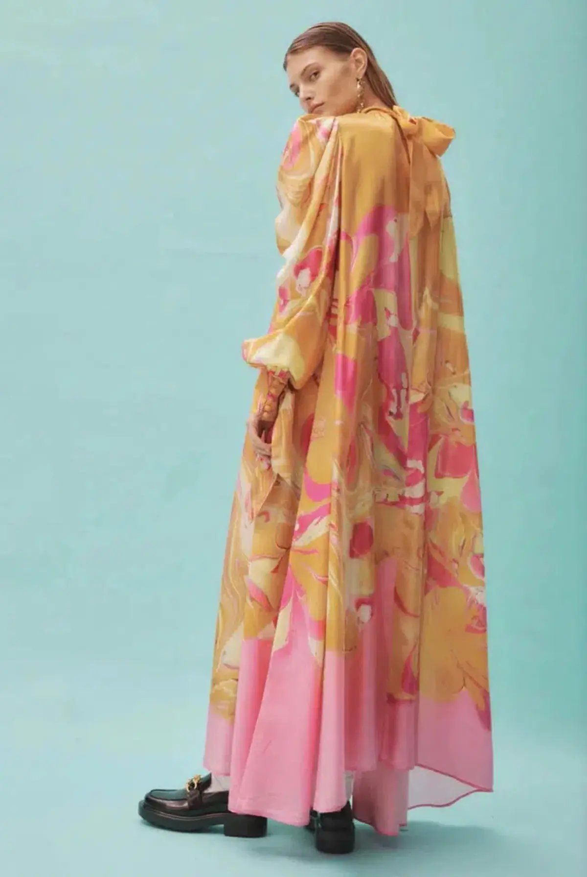 Alemais  Luca Long Sleeve Midi Dress Multi  Size 8 photo 3