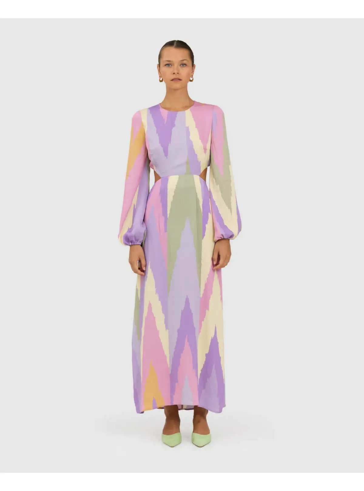 The Wolf Gang Marrakesh Cut Out Maxi Dress Multi Size AU 8 photo 2