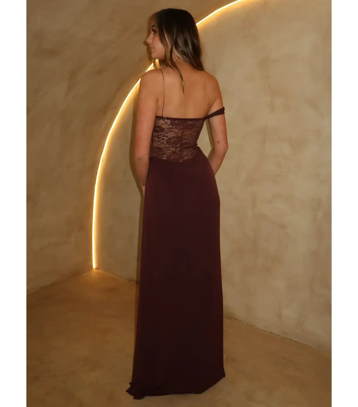 Natalie Rolt Sloane Maxi Dress Espresso Size AU 8 photo 2