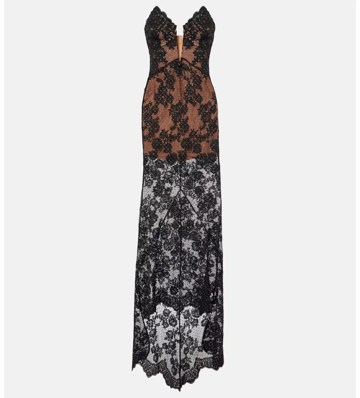 Self Portrait Rhinestone Embellished Sheer Gown Size XXS/AU 4 photo 5